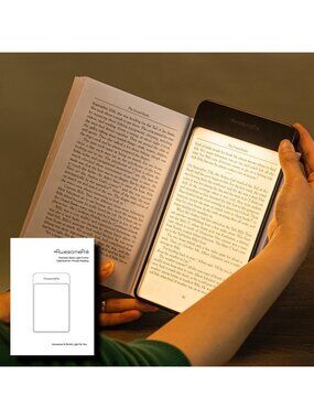 Rechargeable LED Book Light - Portable Warm & Cool Tone Reading Lamp for Night